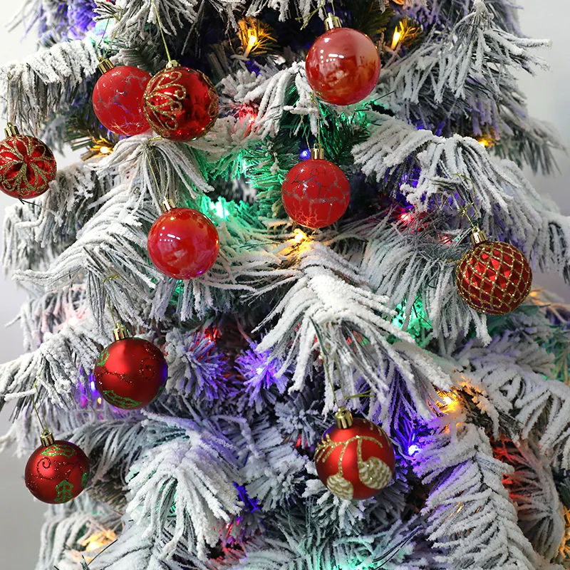 

12Pcs Christmas Balls Ornaments for Xmas Tree Mini Shatterproof Multiple Colour Hanging Ball Christmas Holiday Party Decoration