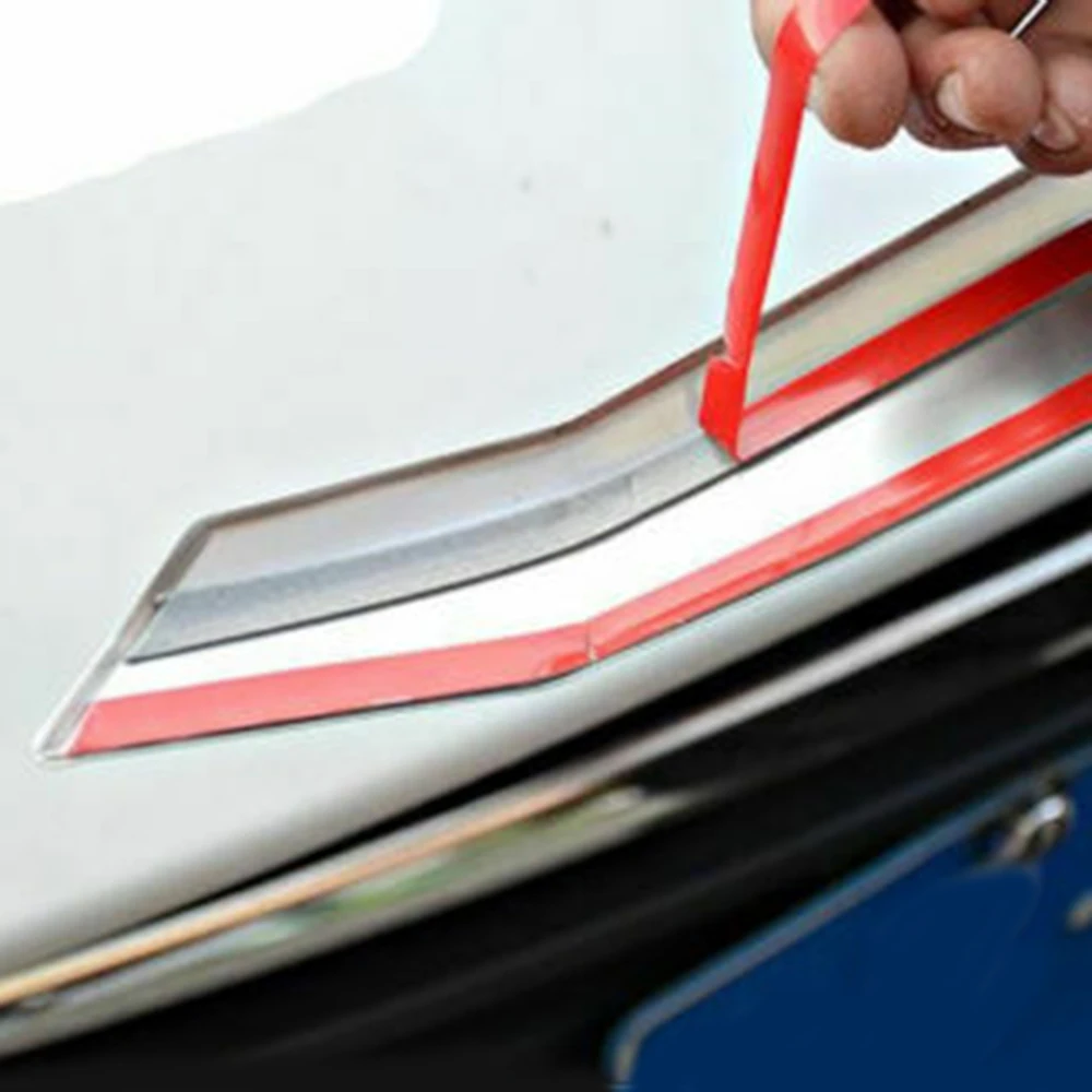 

Interior Water Cup Trim Inner Silver ABS Plastic Decor Car Holder Sticker Waterproof