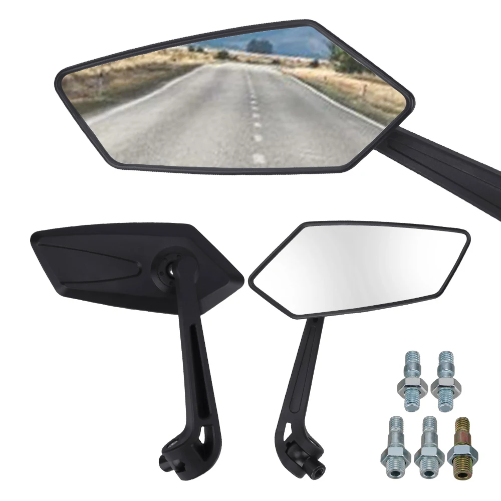 

Universal Rear View Mirror Reflector Adjustable Rotatable Handlebar Mirror Clear Rearview Electric Scooter Cycling Accessorie