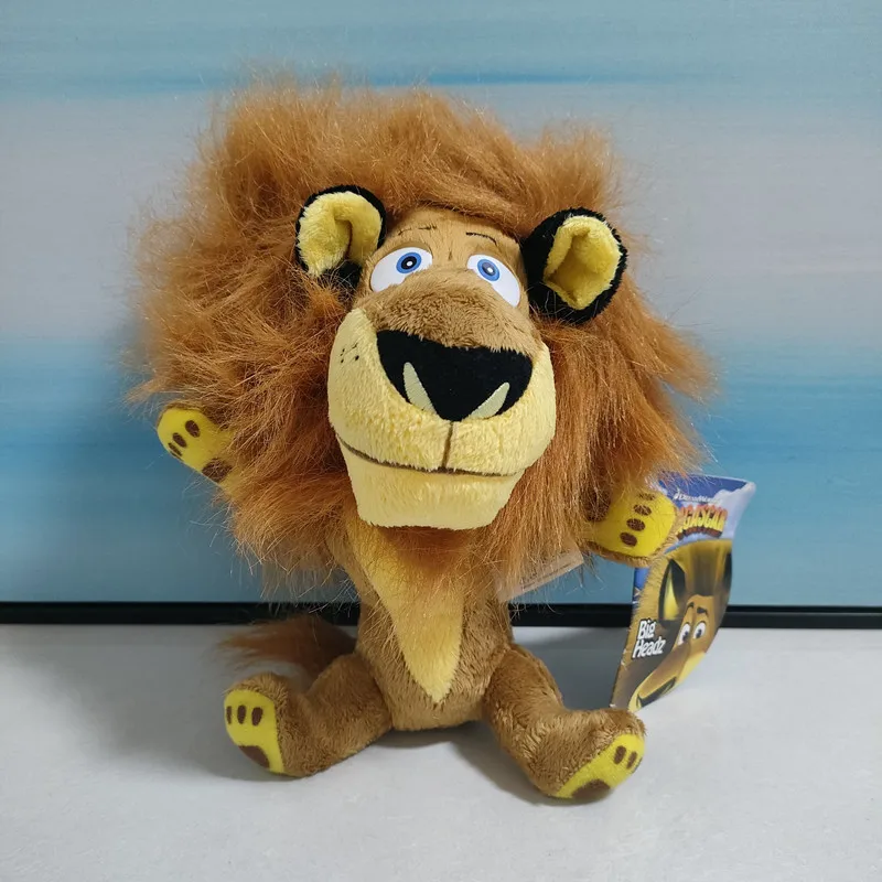 Мадагаскарский Алекс Лев плюшевая игрушка мягкая набивная кукла 25 см высокое