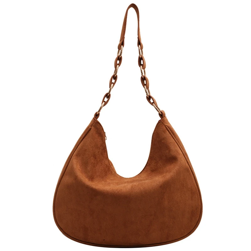 

Women Autumn And Winter Retro Bag Female Large Bag Suede Shoulder Bag Casual Bucket Bag