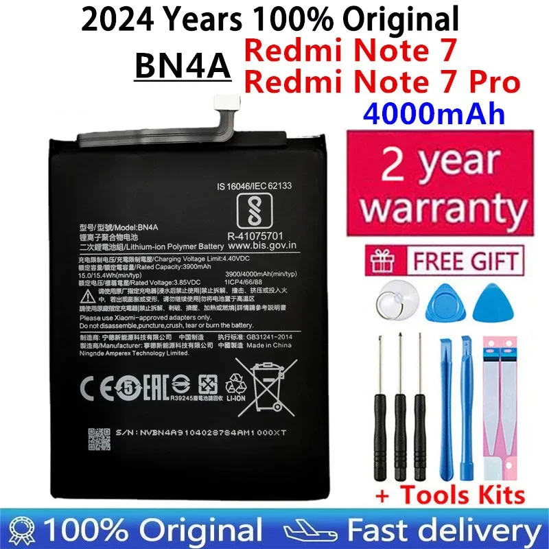 Оригинальный аккумулятор для Xiaomi Mi Redmi Note Mix Max 2 3 A3 3S 3X 4 4X 4A 5 5A 5S 5X M5 6 6A 7 7A 8 8T 9 SE Pro Plus