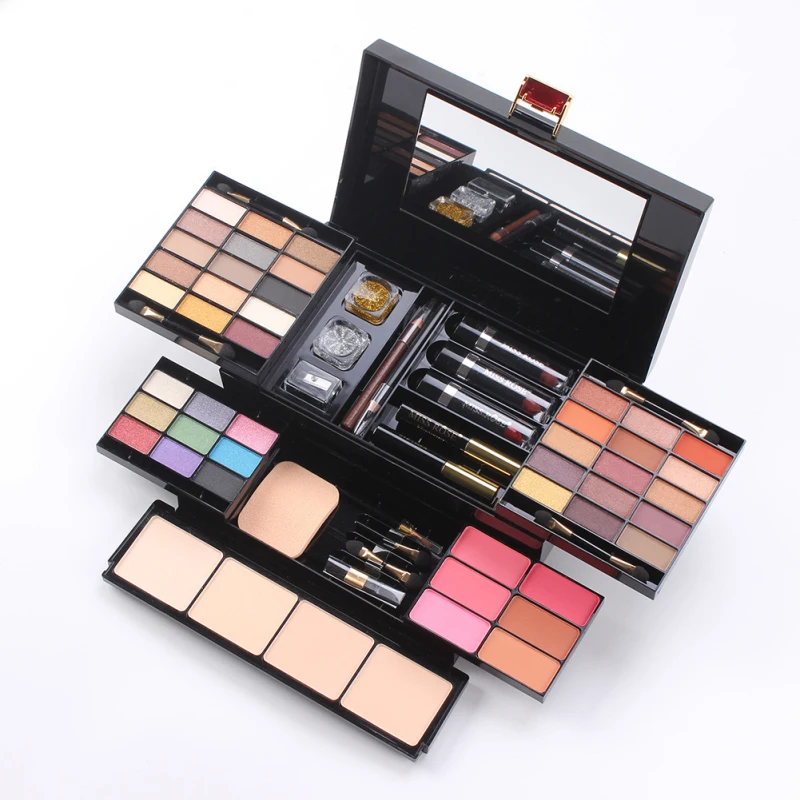 

Makeup Set 68 Color Palette Layers Concealer Lipstick Powder Blush Cosmetics Set With Mirror Brushes Cheap Complete Makeup Kit