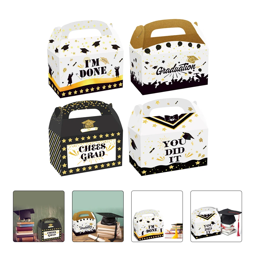 

12pcs Empty Gift Boxes Graduation Party Candy Chocolate Biscuits Cases