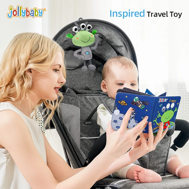 

Jollybaby Plush Ghost Cuddling Aliens Monster Wizard Cat Magic Halloween Stuffed Toy for Babies Stroller Hanging Rattle Gift Set