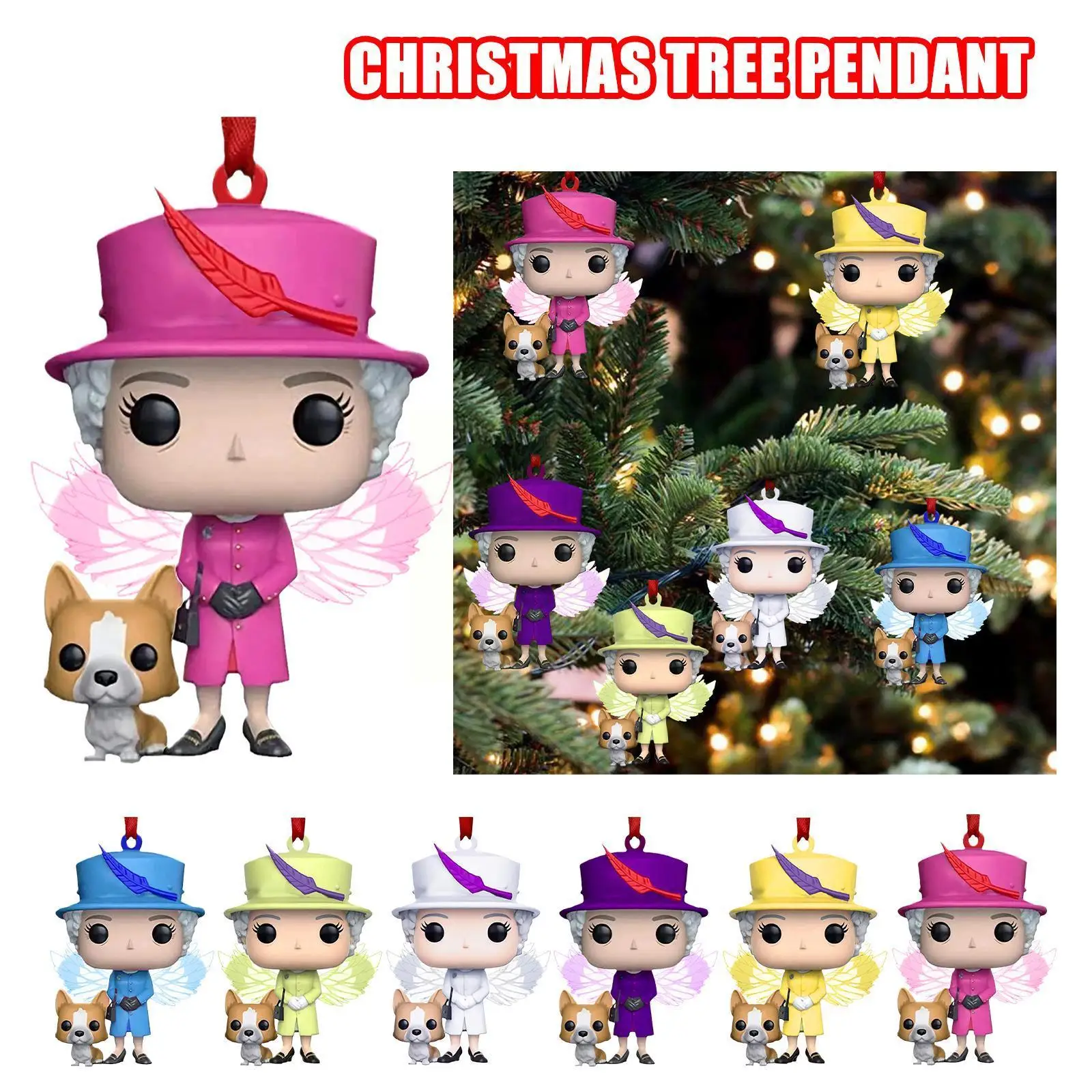 

Queen Elizabeth Ii Pendant Hanging Queen Elizabeth 2022 Favor Decorative Christmas Tree Ii Supplies Pendant Gifts Car Party Z4q2