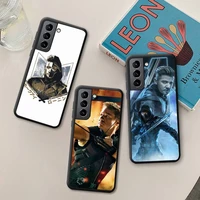 bandai marvel hawkeye phone case silicone soft for samsung galaxy s21 ultra s20 fe m11 s8 s9 plus s10 5g lite 2020