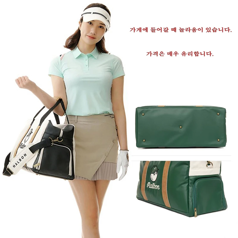 

New 2023 High Quality Golf Bags Boston Handbag Unisex Pu Outdoor Men's Sports Leisure Pouch Messenger Bag 골프파우치 골프파우치백 말본 골프 골프백