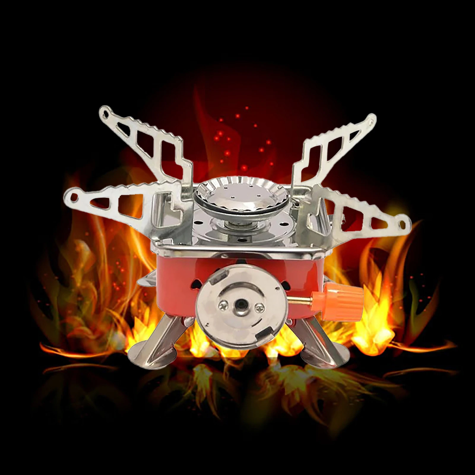 

Outdoor Camping Mini Stove Tourist Heater for Bottle Picnic Kitchen Survival Foldable Equipment Supplies Trip
