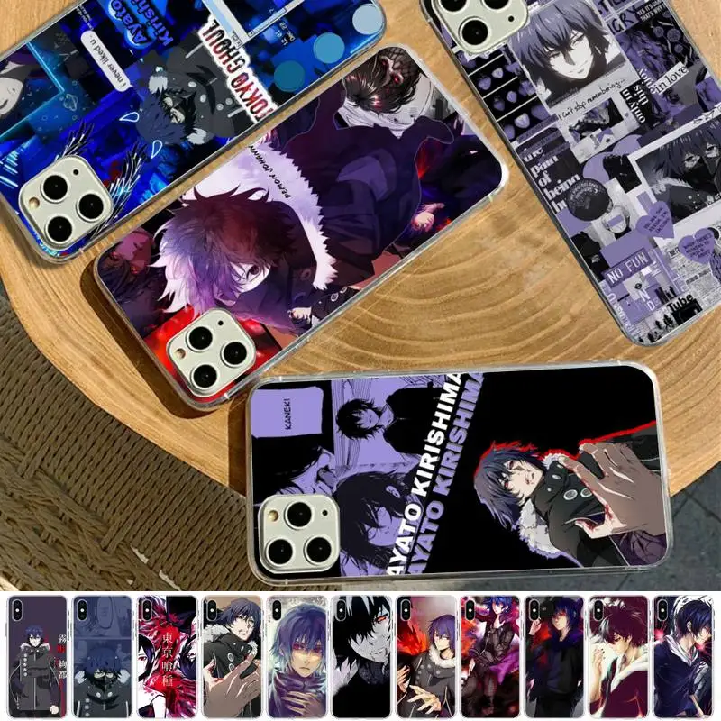 

MaiYaCa Kirishima Ayato Tokyo Ghoul Anime Phone Case for iPhone 11 12 13 mini pro XS MAX 8 7 6 6S Plus X 5S SE 2020 XR case