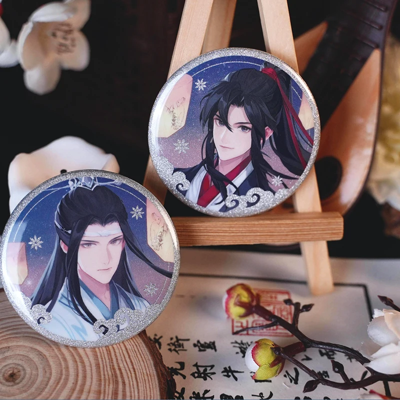 

Значок из аниме Grandmaster of Demonic Culture Wei Wuxian Wangji «светильники под луной», набор кнопок, брошь для косплея, булавки