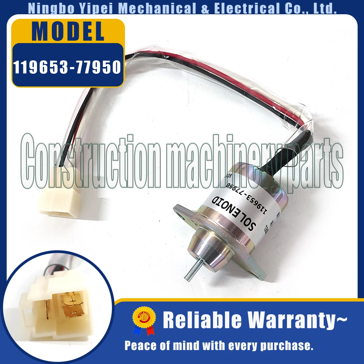 119653 -77950 Стоп-электромагнитный клапан 12 В для двигателя Yanmar 1503ES-12S5SUC5S 119285 SA-4562T SA-5213