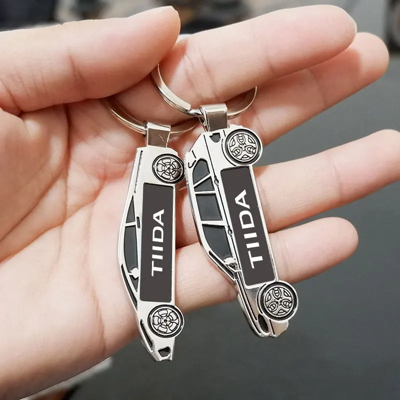 

Car Key Chain For Nissan Tiida Metal Car-Styling Key Ring Pendant For Nissan X-Trail Qashqai Juke Leaf Micra Note Pulsar Nismo