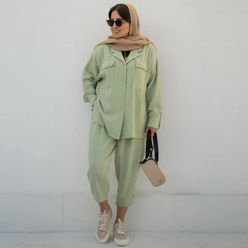 

2 Two Piece Set Rose Red Long Sleeve Blouse Tops And Pant Suits Spring Autumn Women Set Sheath Matching Fashion Outfit