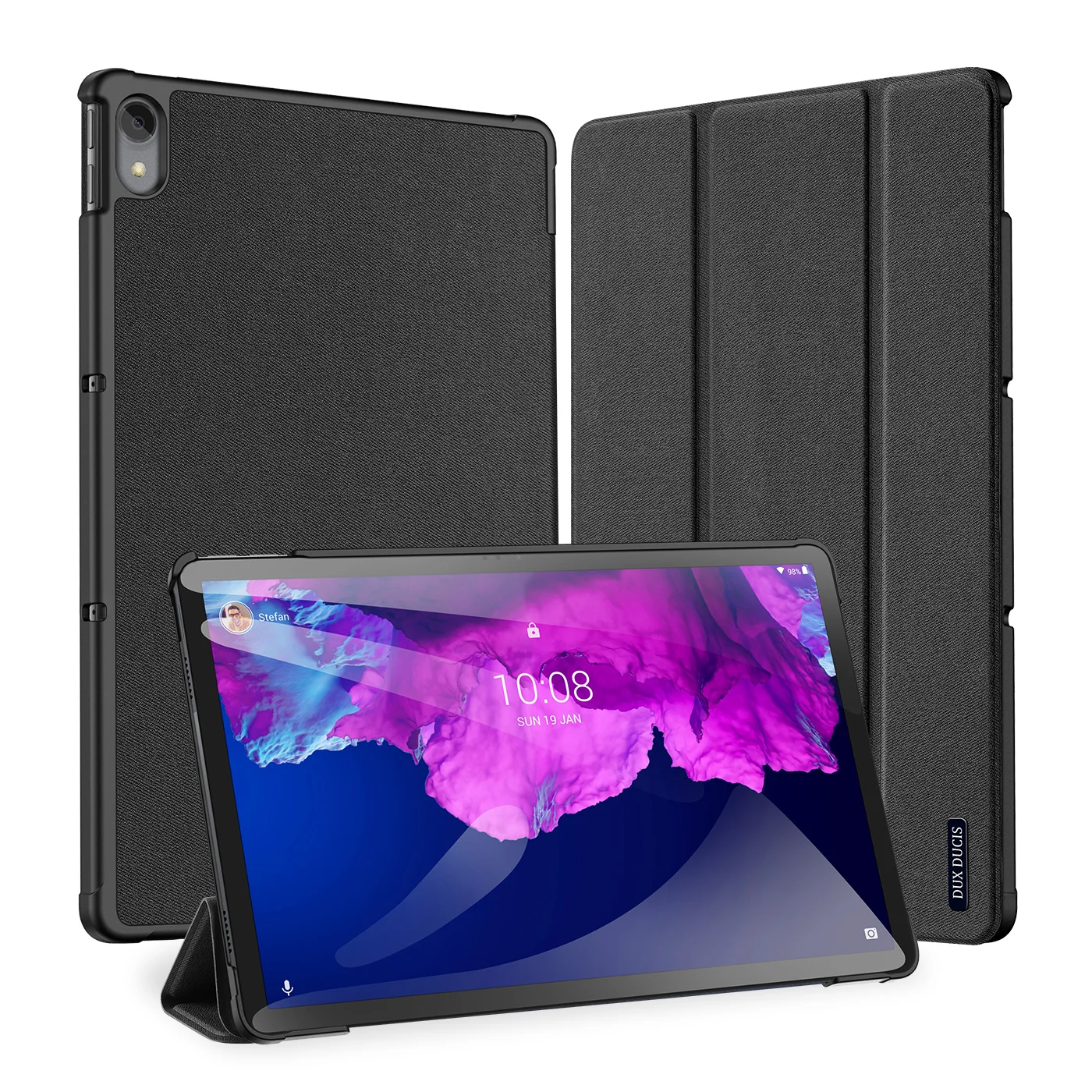 DUX DUCIS чехол для Lenovo Tab P11 Plus 2021 Tab P11 2020 11 дюймов Тонкий тройного сложения стойка жесткая задняя крышка