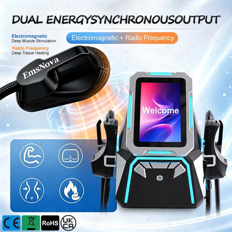 Фото Новое профессиональное устройство для стимуляции мышц и сжигания жира HI-EMT NEO RF мощностью 6500 Вт, модель Emsnova15T, для использования в салонах и спа. №4