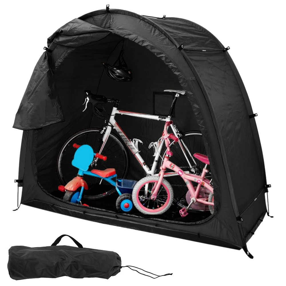 200x80x165cm Bike Tent Bike Camping Tent Storage Shed 190T Bicycle Storage Shed With Window Design For Outdoors Camping