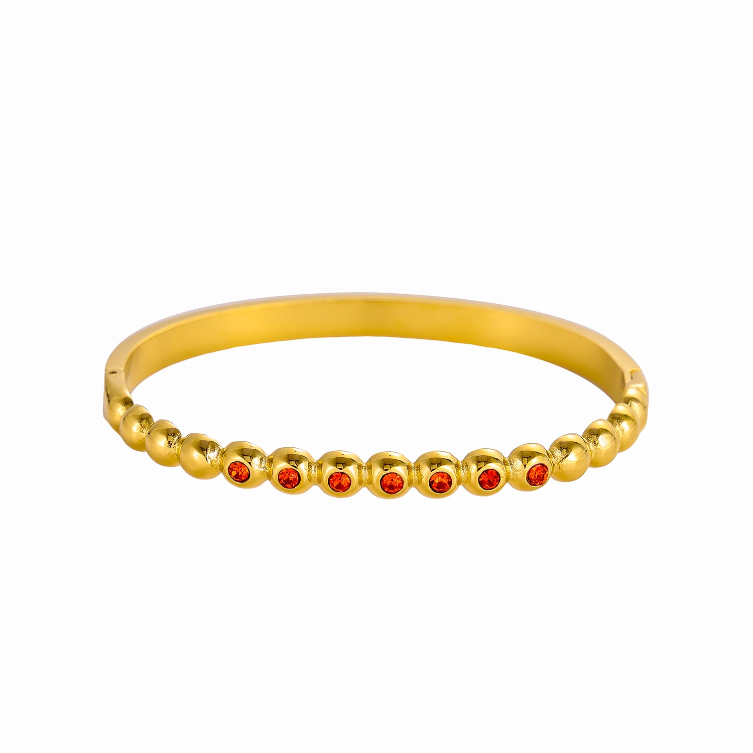 CARLIDANA модный классический простой 18-каратный золотой цвет открытый регулируемый