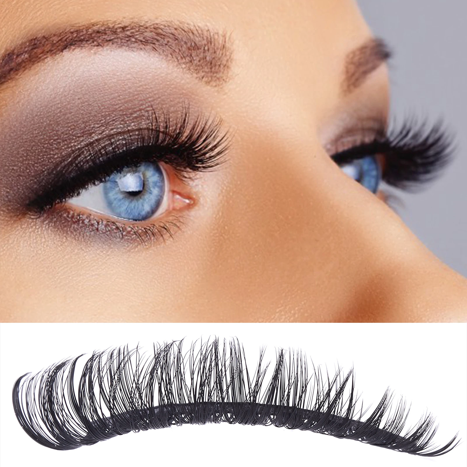 

NEW 10 Pairs DD Curl Mink Eyelashes Fluffy Lashes Dramatic Messy Short False Eyelashes Makeup Russian Strip Fake Eyelashes