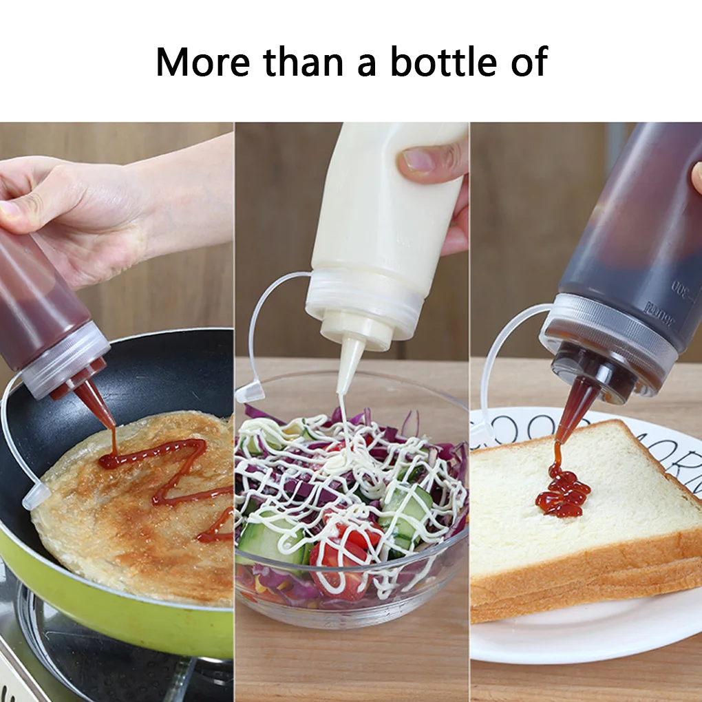 

Condiment Squeeze Bottles ,For Ketchup Mustard Mayo Hot Sauces Olive Oil Bottles Kitchen Gadget