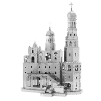 simulation 3d metal model assembled diy puzzles architecture ivan the great bell tower educational toys jigsaw puzzle for adults