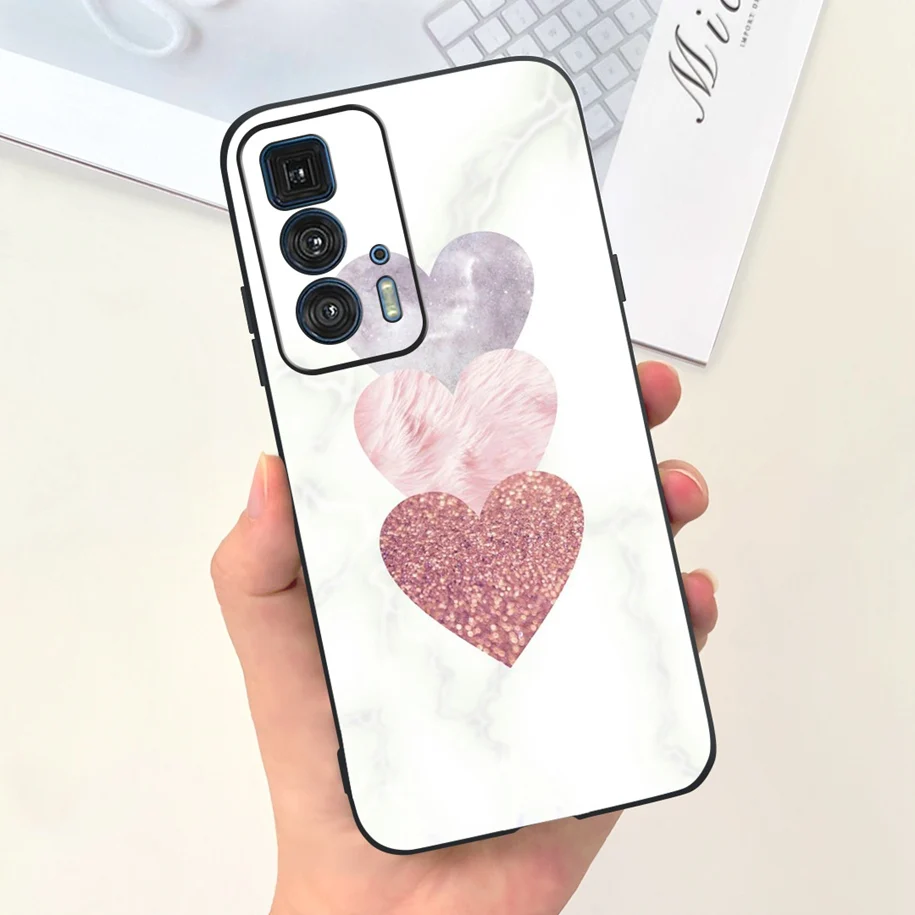 Чехол для Motorola Edge 20 Pro чехол телефона модный тонкий мягкий с цветочным рисунком Moto