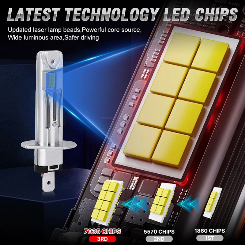 Лампа для автомобильных фар 6000 лм K в