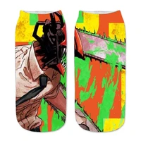 chainsaw man women sock anime makima unisex sock japanese cotton sox funny printing breathable spring summer couples stockings