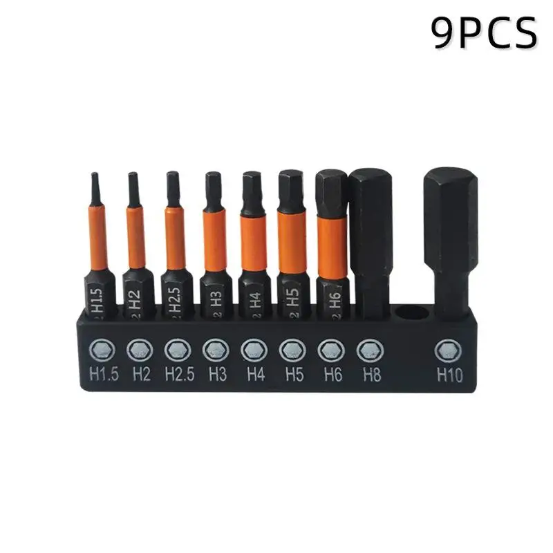 

Набор отверточных бит LETIITTGOO 1/4", 9 шт., H1.5-H10