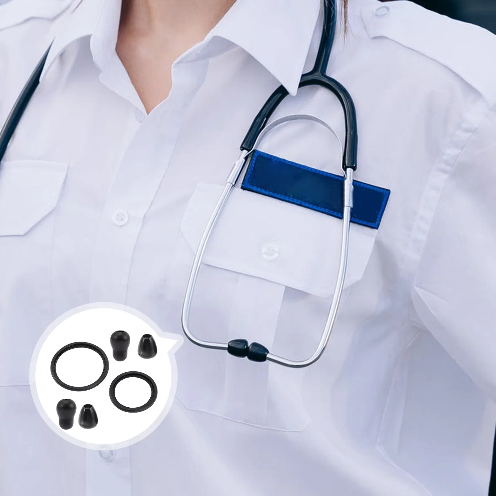 

Stethoscope Replacementparts Diaphragm Accessories Tube Tips Pieces Kit Spare Earpieces Earpiece Covereartips