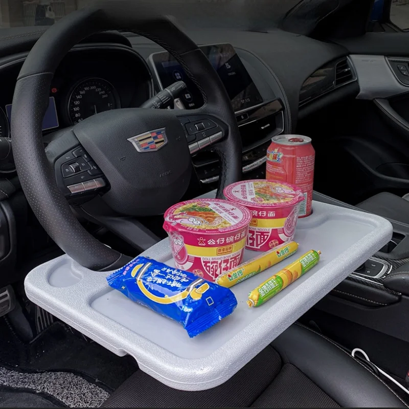 

Car Steering Wheel Dining Table Car Multifunctional Dinner Plate Writing Office Computer Laptop Bracket Table Board Accessories
