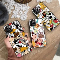 disney mickey minnie mouse bugs bunny phone case for iphone 13 12 11 pro mini xs max 8 7 plus x se 2020 xr silicone soft cover