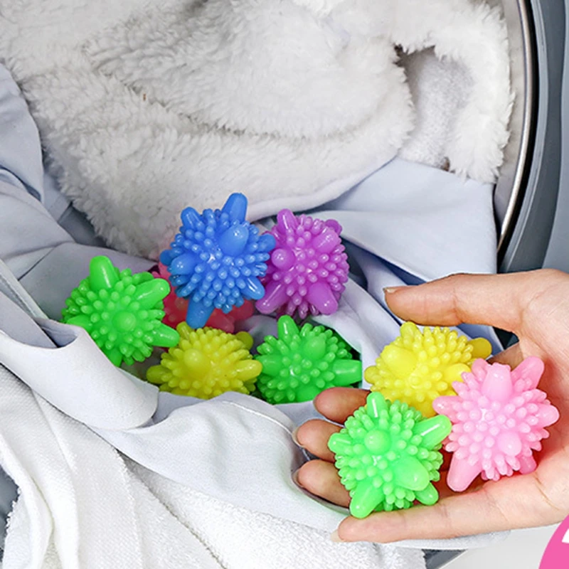 10PCS Reusable Laundry Balls for Washing Machine Lint Remover for Clothing PVC 4-5 Cm Washing Anti-knot Clothes Dryer Balls
