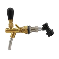 adjustable beer tap faucet with chrome plating beer home brewing tap with ball lock liquid connector
