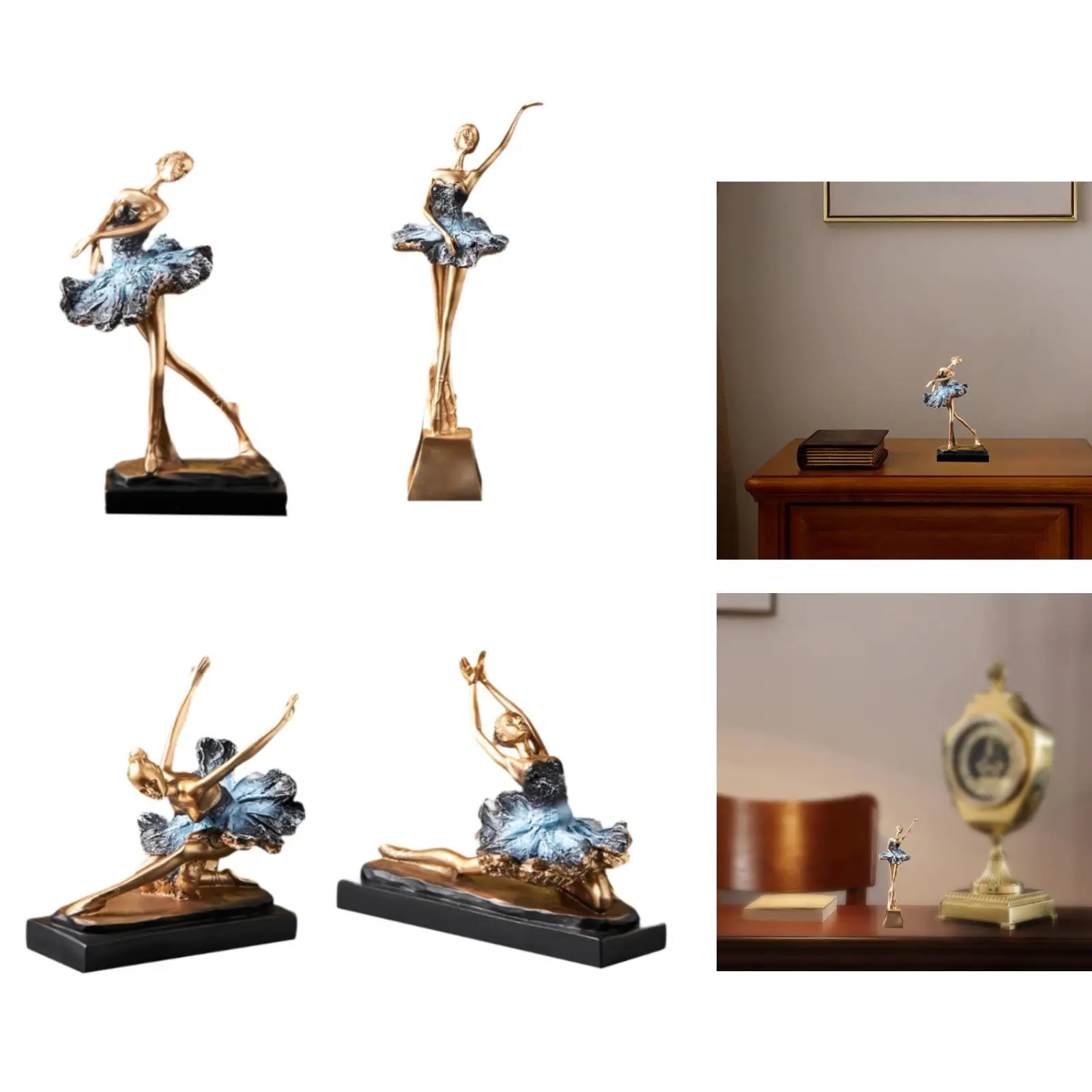 Смола балерина скульптура статуя балерины стол роскошный подарок фигурка для