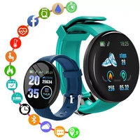 sports d18 smart watch information reminder pedometer fitness tracker multi sport modes auto light up screen wearable device