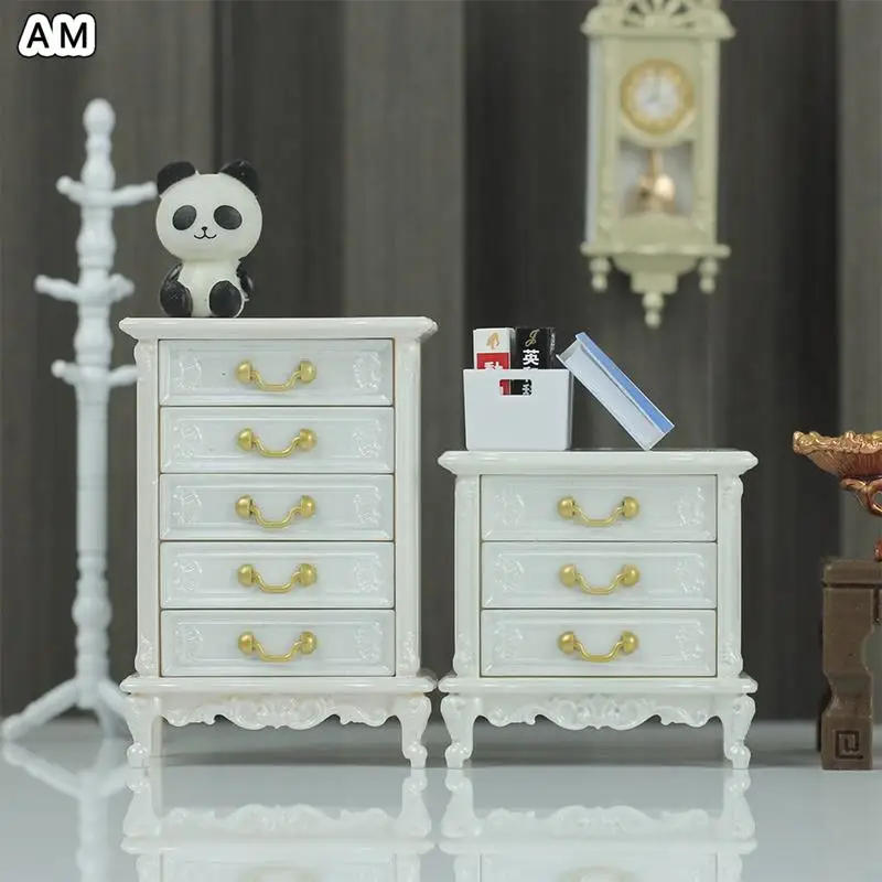 

1 шт. мебельные украшения для кукольного домика Мини Европейский стиль ретро высокий и низкий шкаф модель реквизит для Съемки сцены