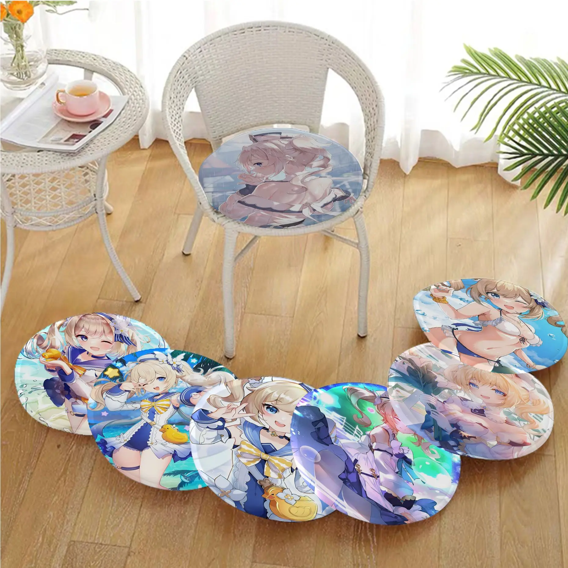 

Anime Barbara Gunnhildr Creative Fabric Cushion Non-slip Living Room Sofa Decor Students Stool Tatami Office Cushion Pads