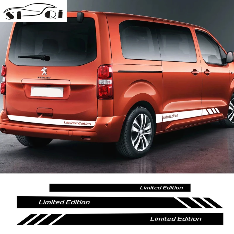 

For Peugeot Traveller Car Door Side Skirt Stripes DIY Vinyl Stickers Decal Auto Body Accessories Stickers Mountain Sport Styling