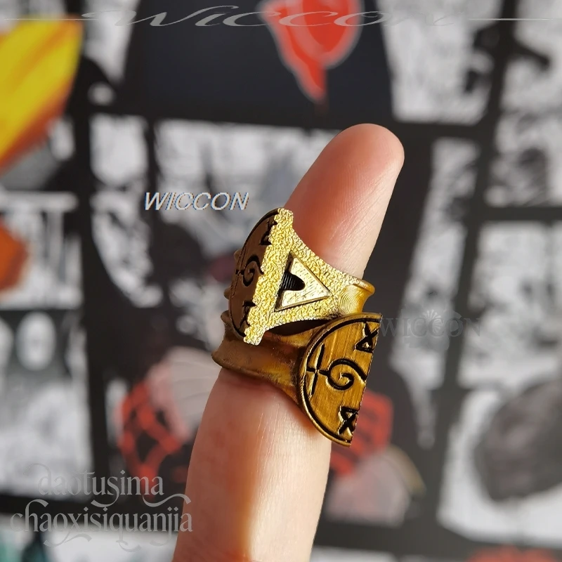 Фото Аниме-шляпа ведьмы, кольцо Olruggio Link Ring 3D из полимолочной кислоты, реквизит и аксессуары для косплея, подарки на Хэллоуин, Рождество, день рождения №2