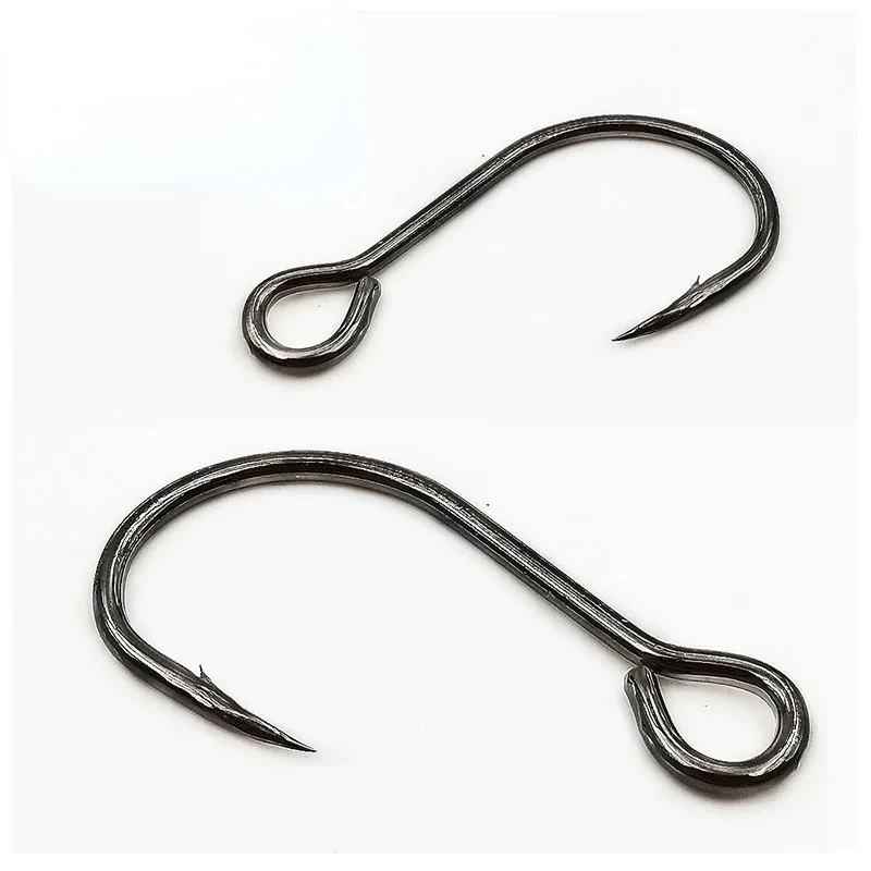 20 или 100 шт. рыболовный крючок с большим ушком одинарный кривошипный для воблеров
