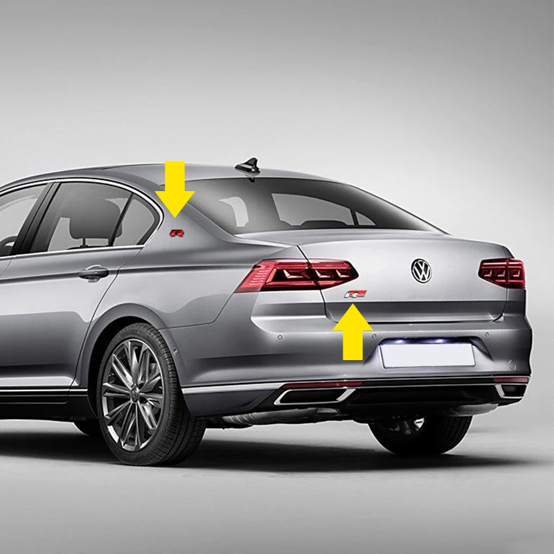 Логотип R эмблема автомобиля металлический корпус хвост багажника наклейка