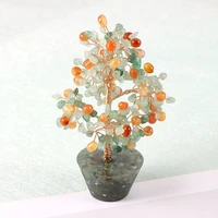 reiki healing natural stone fruit tree of life ornament chip gravel energy wish handmade mineral specimen home office decor gift