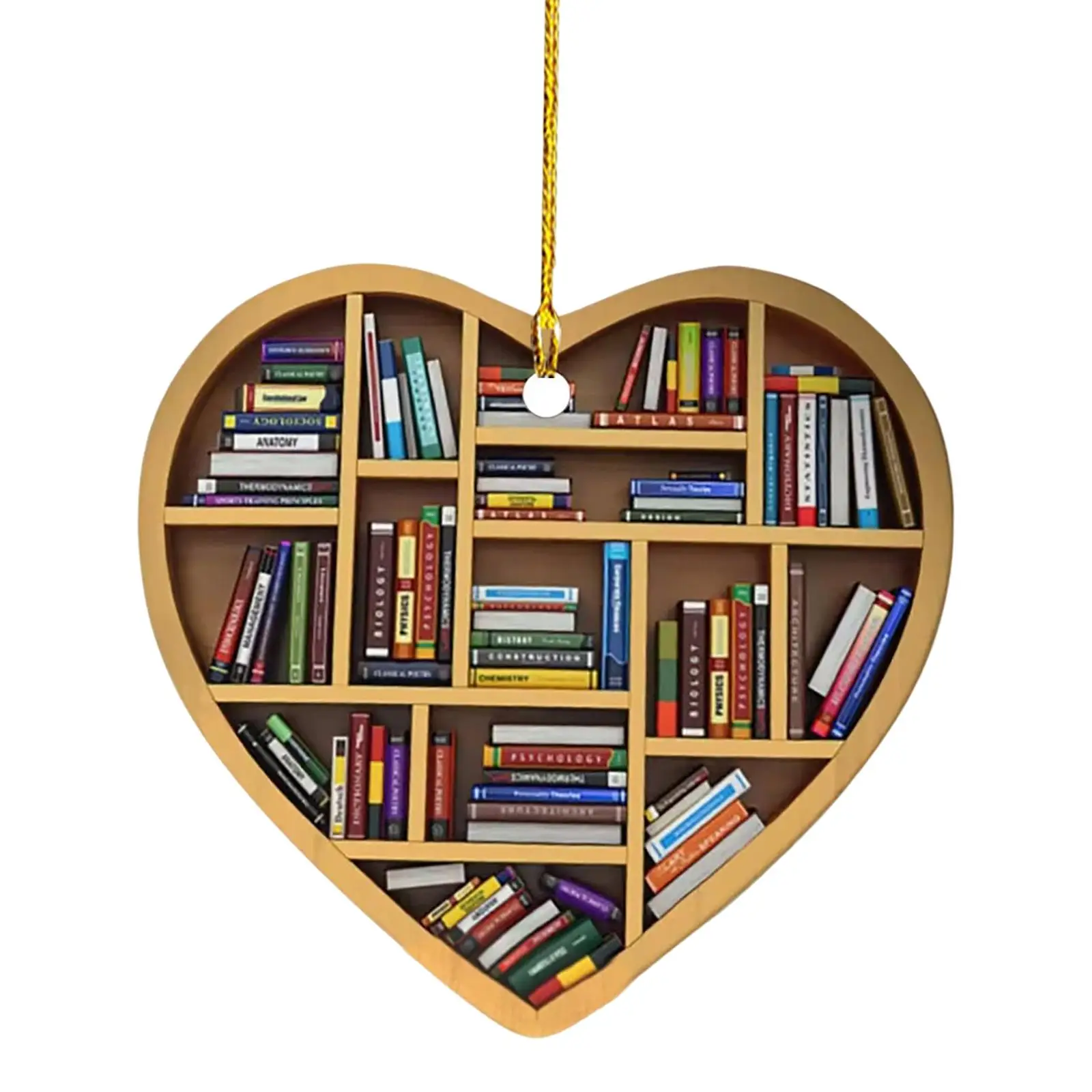 

Подвеска для книжной полки «Книга», подвесные украшения, аксессуары для украшения дерева, табличка для Рождественского украшения, рождественский подарок, окно