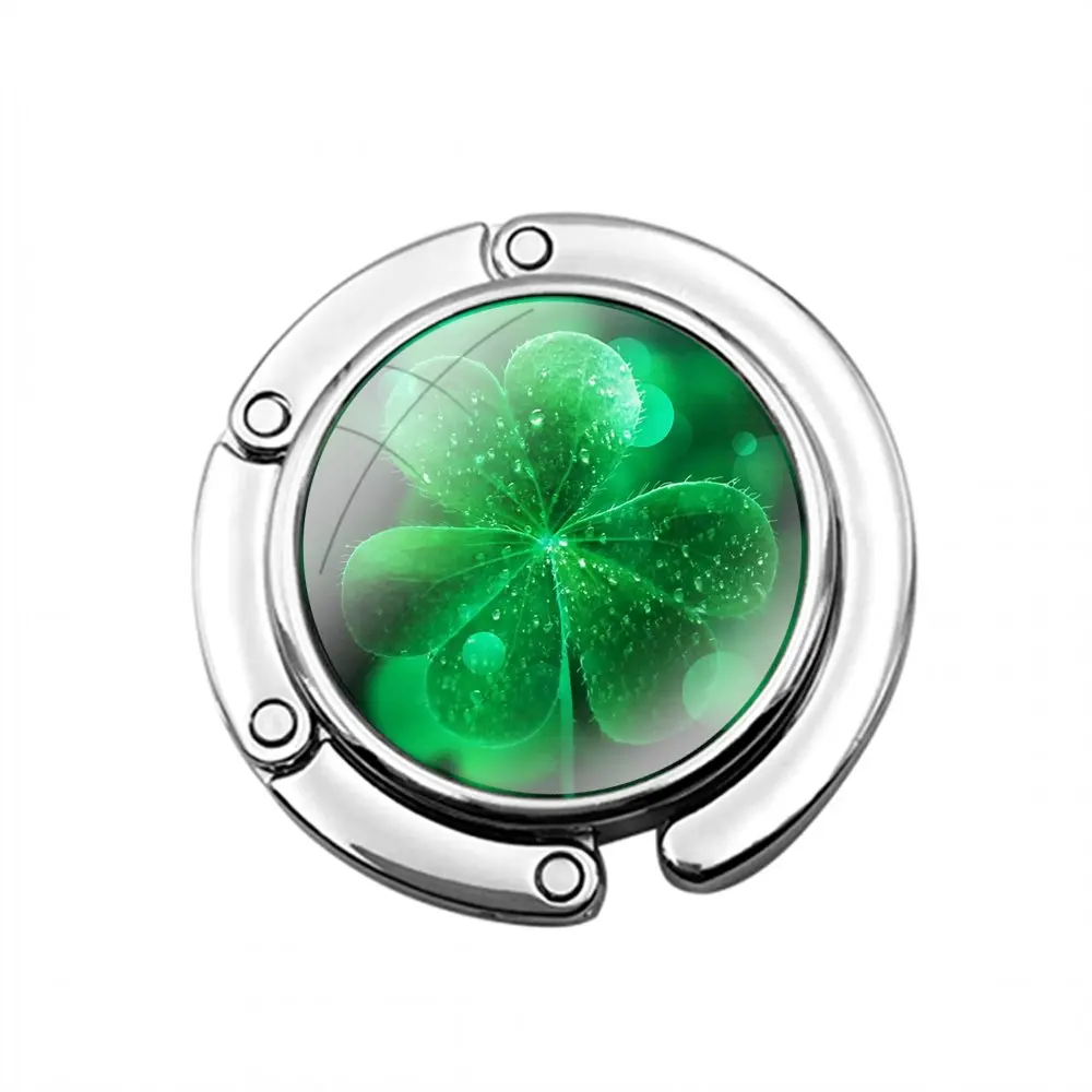 Крючок для женского стола складной декоративный крючок с четырьмя листьями