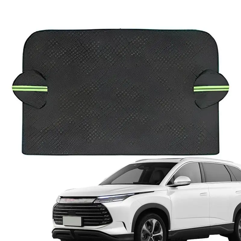 

Windshield Snow Cover Front Windows Mirror Cover Reusable All Seasons Car Screen Cover Protection From Dust Sun Ice Snow And UV