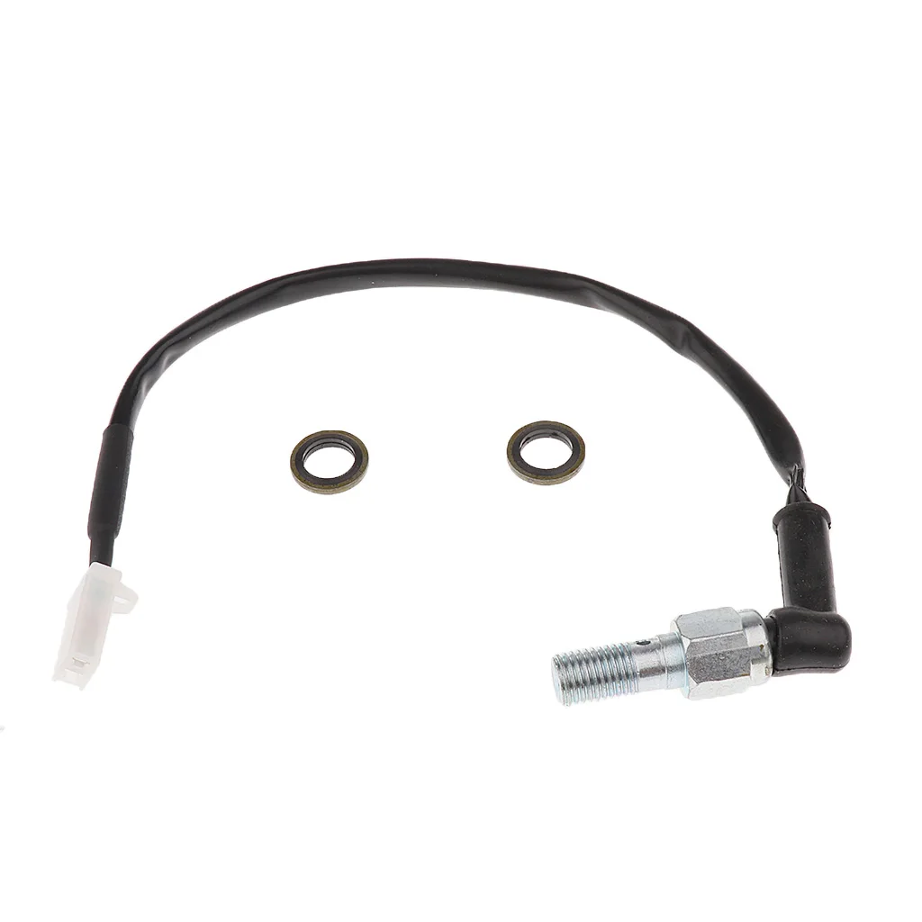 

Motorbike Brake Light Lamp Switch Fluid Pressure Hydraulic Curved M10 1.25mm