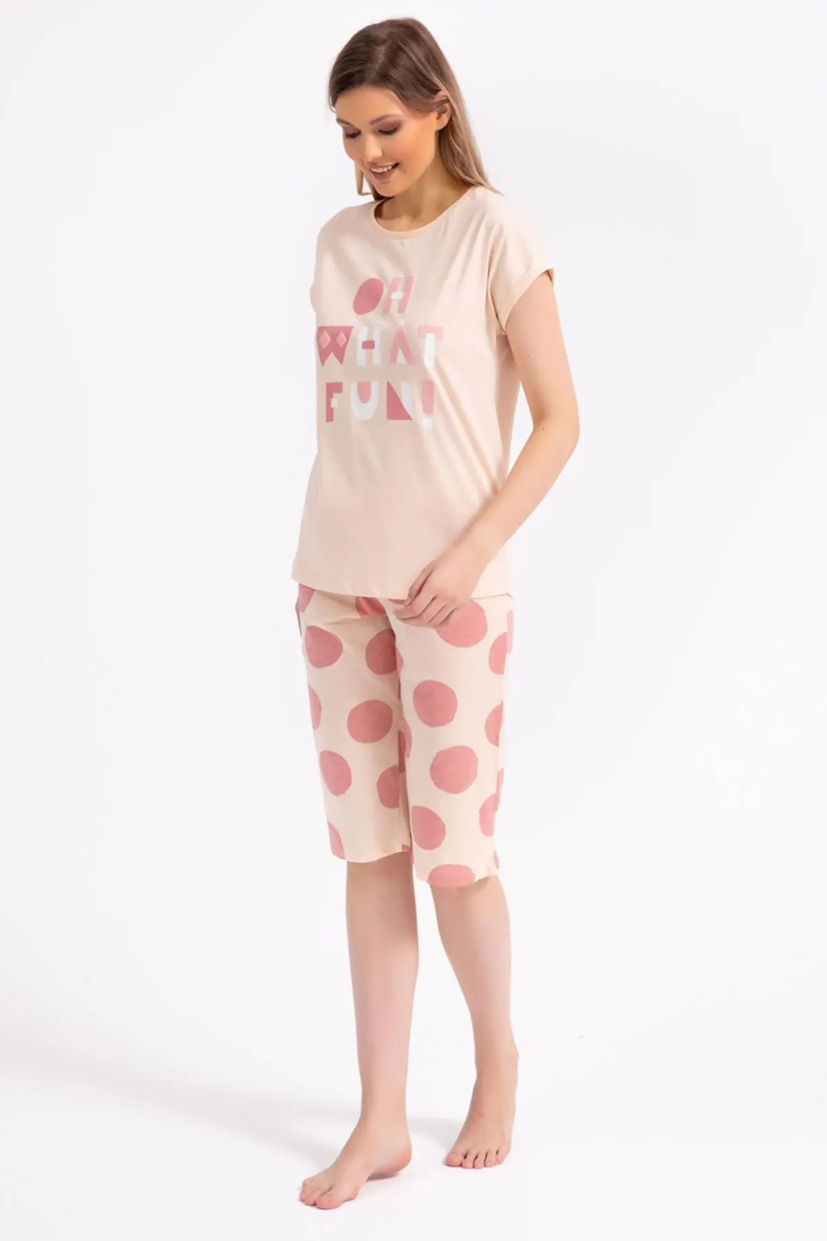 

Women's Shorts Oh What Fun Almond Capri Set New Summer Fashion Bermuda Basic Short Pants Mini Trousers