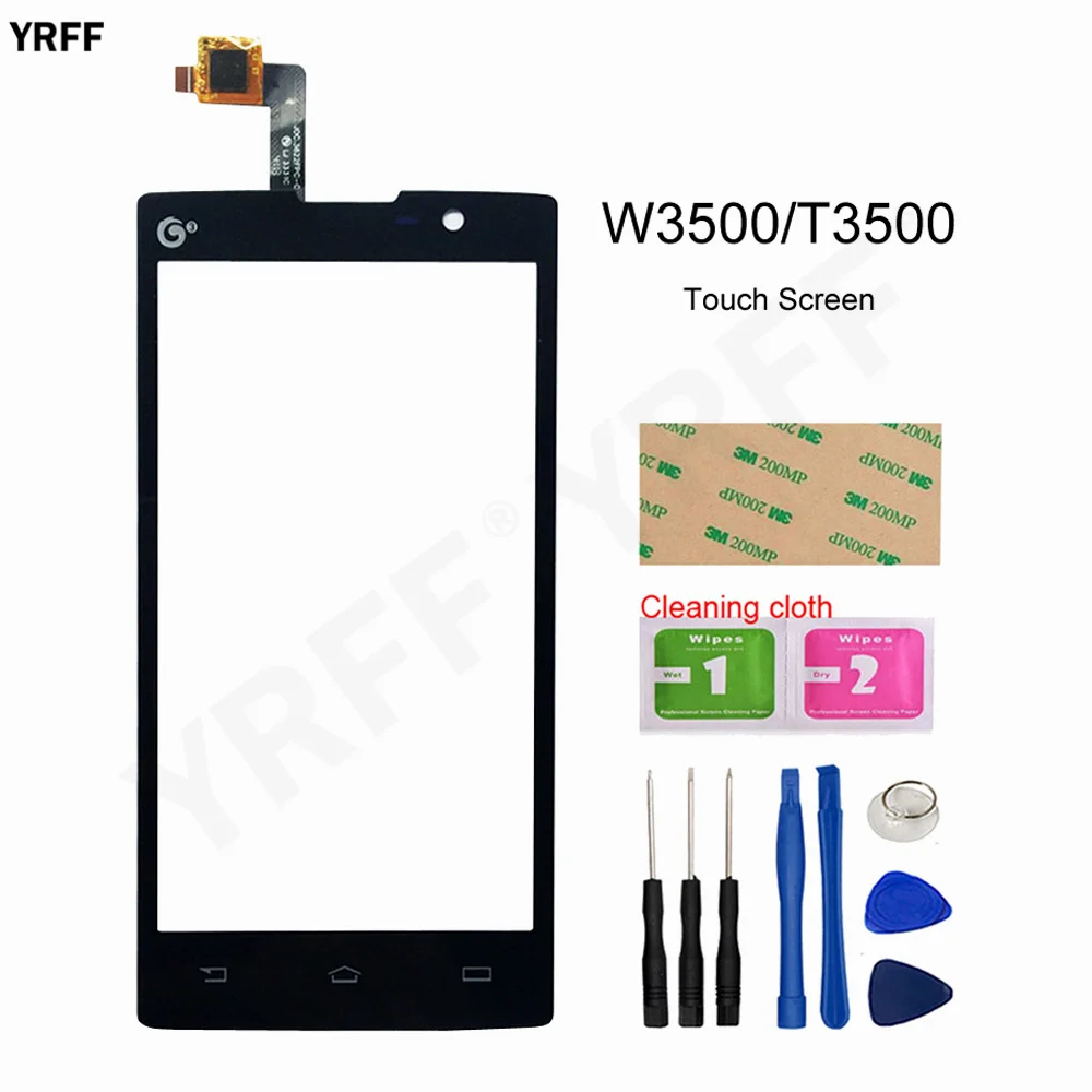 

Сенсорный экран 5,0 дюйма для Philips Xenium W3500 T3500, цифровой преобразователь сенсорного экрана, сенсорная панель, детали для телефона