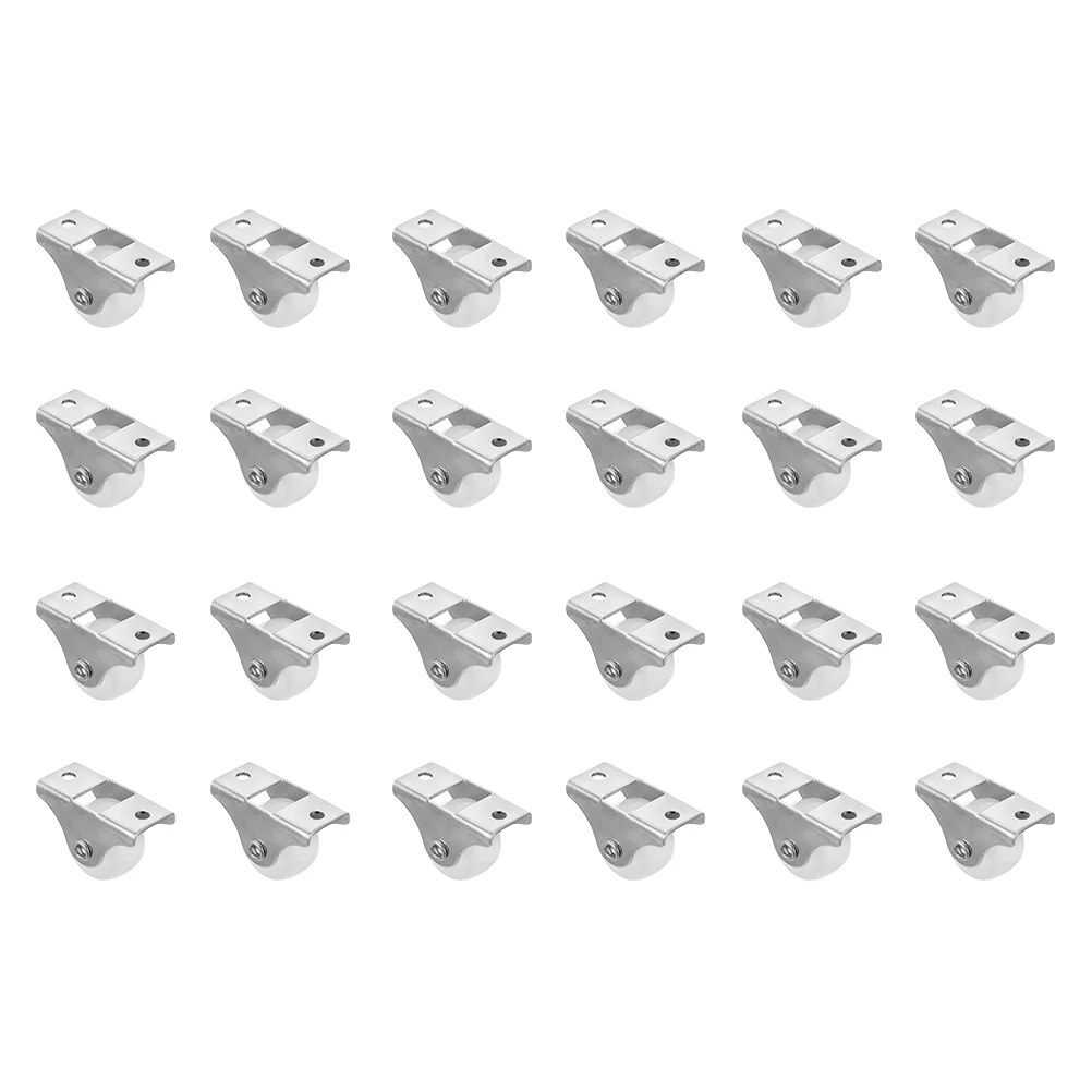

24pcs Furniture Drawer Caster Wheels Durable Wheel Rollers DIY Pulleys Runners